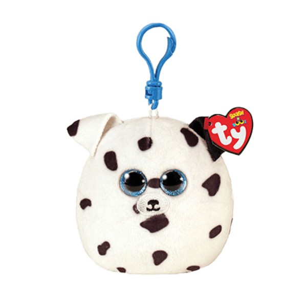 Spotted Dog Beanie Baby Squishy Clip Fetch